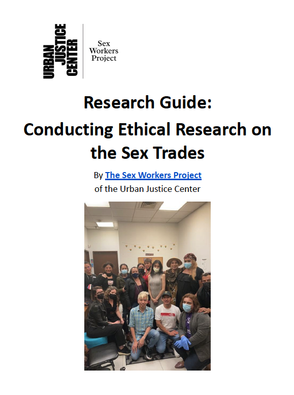 Cover of Conducting Ethical Research on the Sex Trades Report